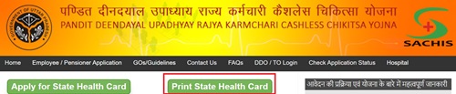 State Health Card Print