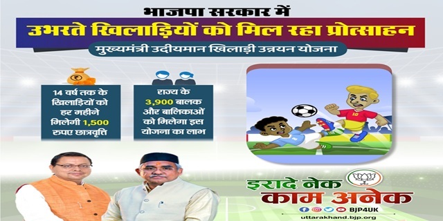 मुख्यमंत्री उदयीमान खिलाडी उन्नयन योजना इमेज 