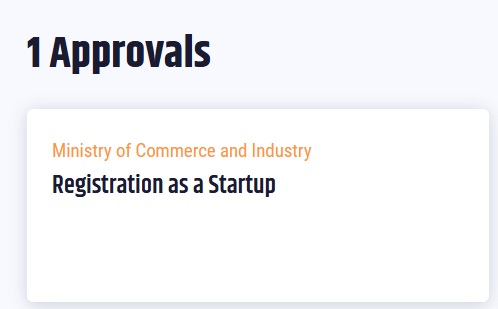 Registration as Startup