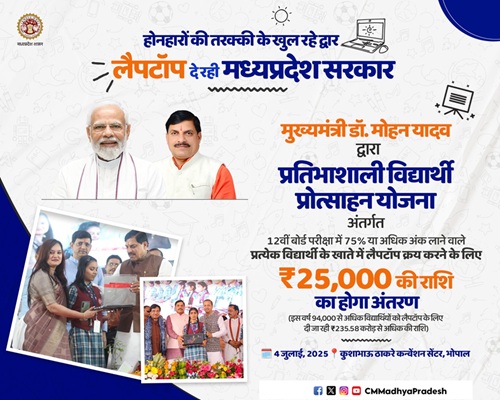 MP Free Laptop Yojana details