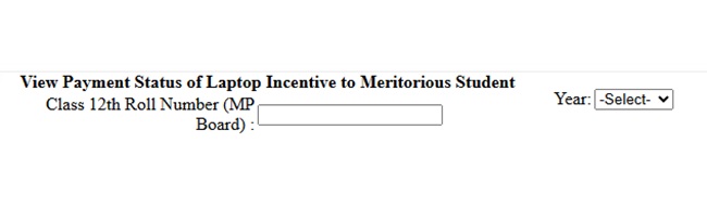 MP Free Laptop Payment details