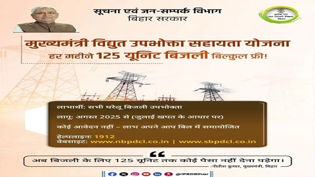  Bihar Mukhyamantri Vidyut Upbhokta Yojana