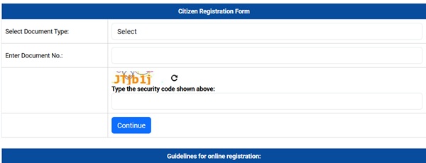 delhi E-district registration form