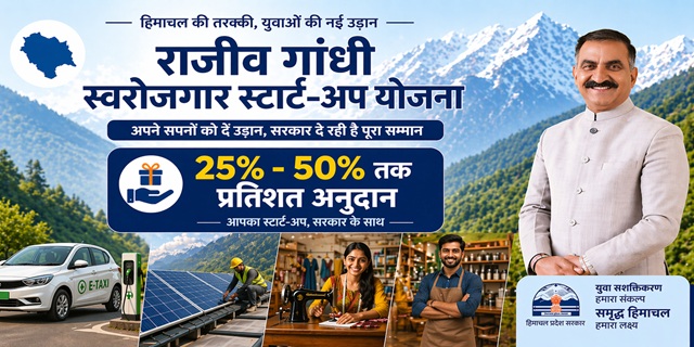 Himachal Pradesh Rajiv Gandhi Swarozgaar Start-Up Yojana Image
