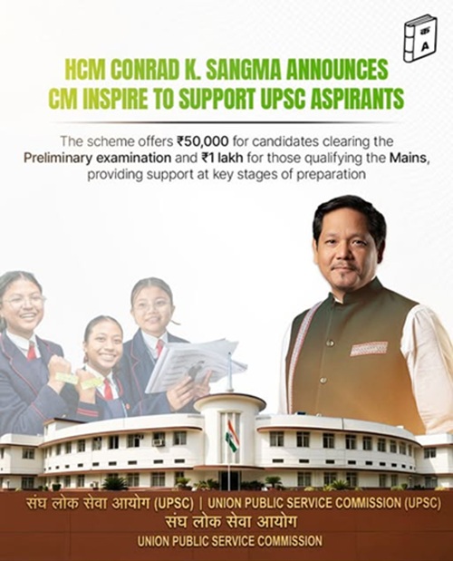 CM Inspire Scheme Meghalaya