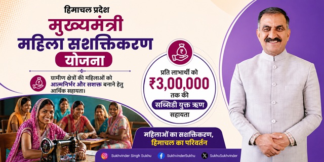 Himachal Pradesh Mukhya Mantri Mahila Sashaktikaran Yojana image