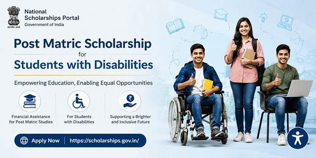 Post-Matric Scholarship for Students with Disabilities Image