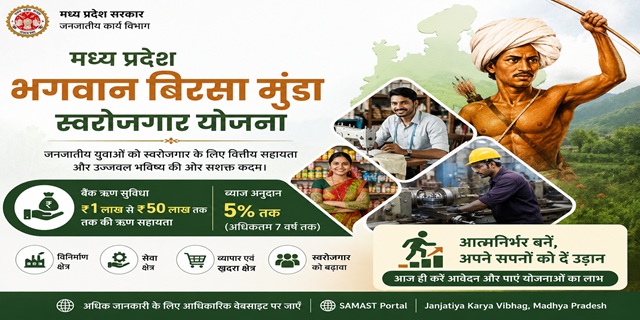 मध्य प्रदेश भगवान बिरसा मुंडा स्वरोजगार योजना