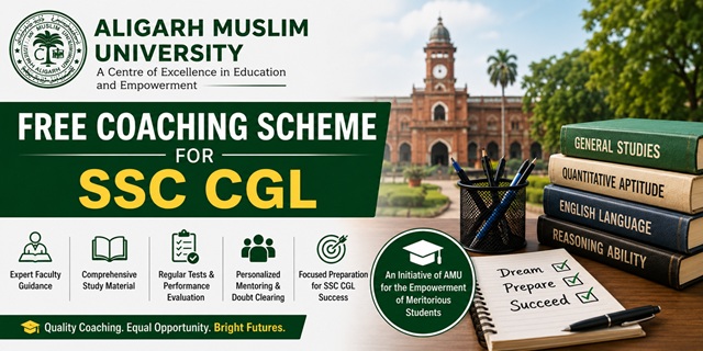 Aligarh Muslim University Free Coaching Scheme for SSC CGL Image