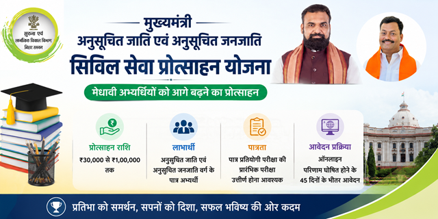 Bihar Mukhyamantri Anusuchit Jati Evam Janjati Civil Seva Protsahan Yojana Image