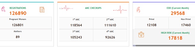 Telangana MCH Kit Scheme statistics