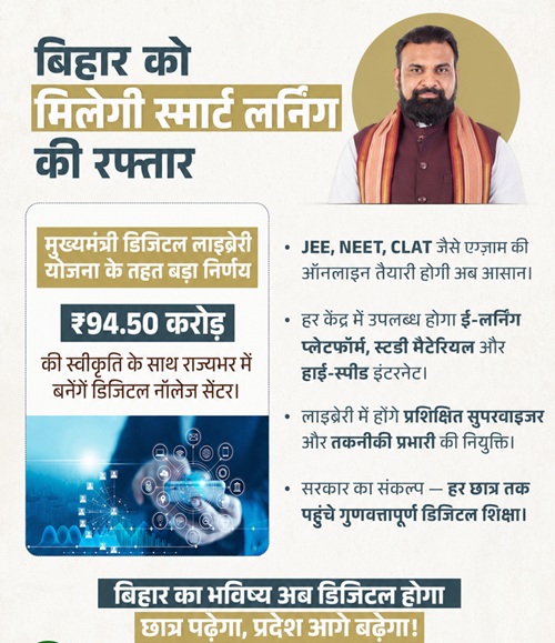 Bihar Mukhyamantri Digital Lbrary Scheme info