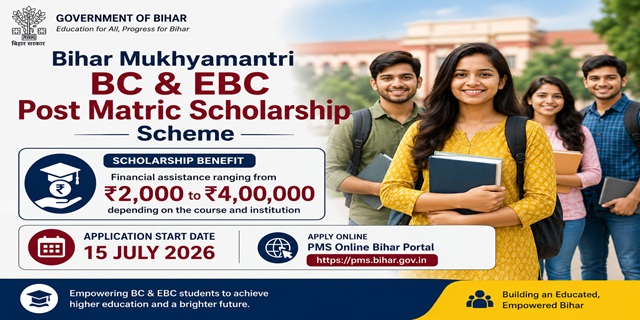 Bihar Mukhyamantri Pichhda Varg Evam Atyant Pichhda Varg Praveshikottar Chhatravriti Yojana