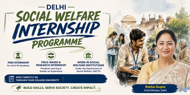 Delhi Social Welfare Internship Programme Image