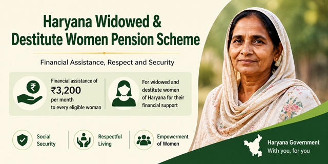Haryana Widow and Destitute Women Pension Scheme image