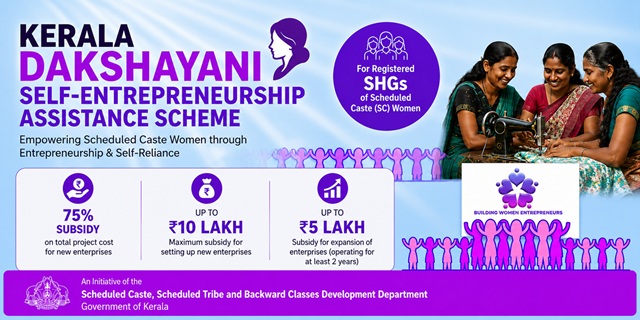 Kerala Dakshayani Self-Entrepreneurship Assistance Scheme Image