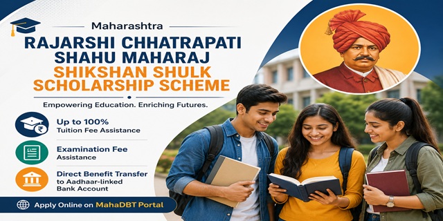  Maharashtra Rajarshi Chhatrapati Shahu Maharaj Shikshan Shulk Scholarship Scheme 
