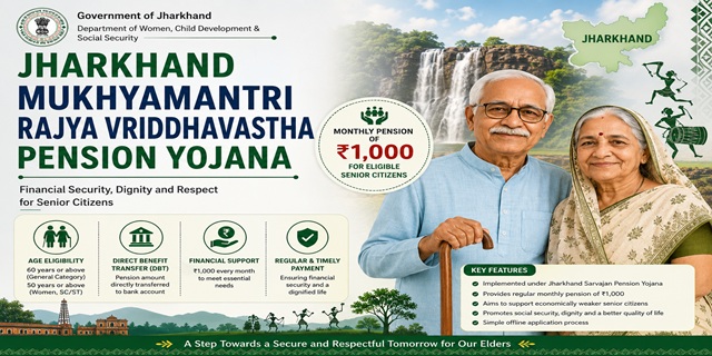  Jharkhand Mukhyamantri Rajya Vriddhavastha Pension Yojana