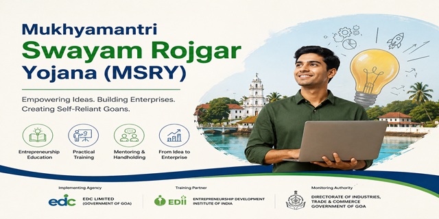 Goa Mukhyamantri Swayam Rojgar Yojana (MSRY)
