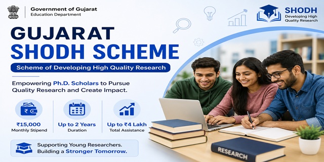 Gujarat SHODH Scholarship Scheme