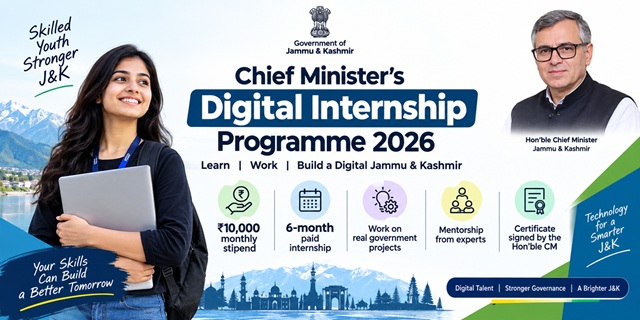 Jammu and Kashmir Chief Minister's Digital Internship Programme Image