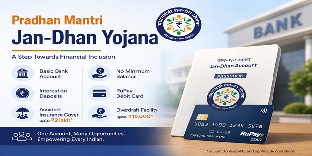  Pradhan Mantri Jan-Dhan Yojana (PMJDY).