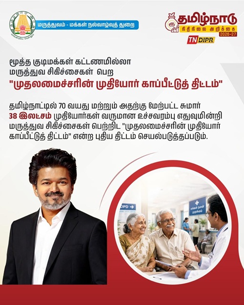 Chief Minister Elderly Health Insurance Scheme Details