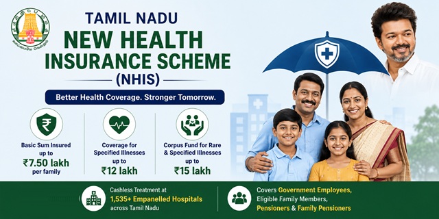 Tamil Nadu New Employee Health Insurance Scheme Image
