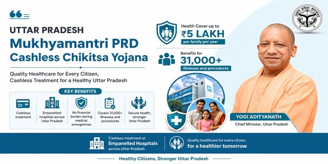 Uttar Pradesh Mukhyamantri PRD Cashless Chikitsa Yojana Image