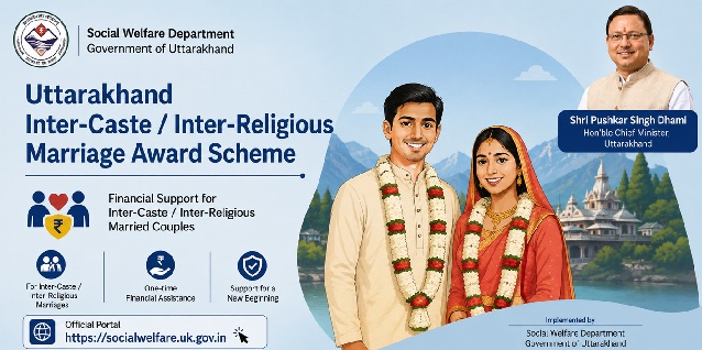 Uttarakhand Inter-Caste Inter-Religious Marriage Award Scheme