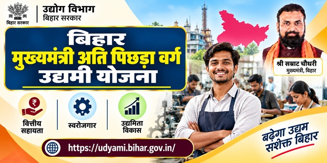 बिहार मुख्यमंत्री अति पिछड़ा वर्ग उद्यमी योजना इमेज