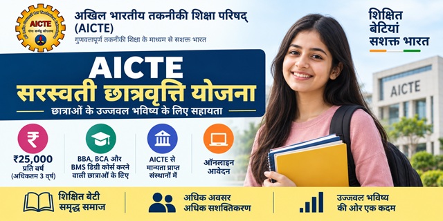 AICTE सरस्वती छात्रवृत्ति योजना