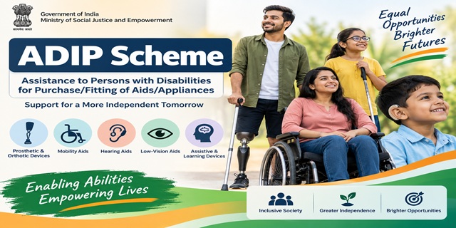 Assistance to Persons with Disabilities for Purchase/Fitting of Aids/Appliances (ADIP Scheme)