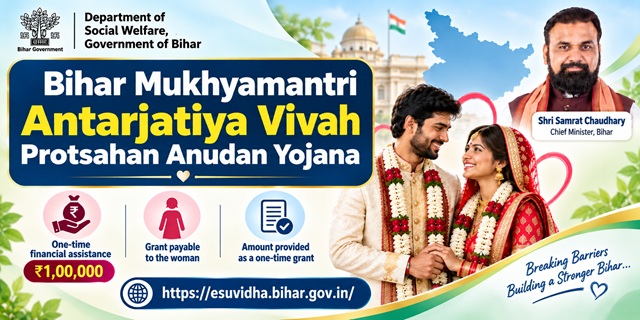 Bihar Mukhyamantri Antarjatiya Vivah Protsahan Anudan Yojana Image