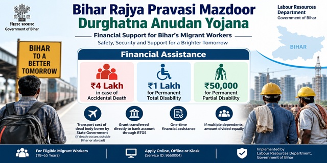 Bihar Rajya Pravasi Majdur Durghatna Anudan Yojana