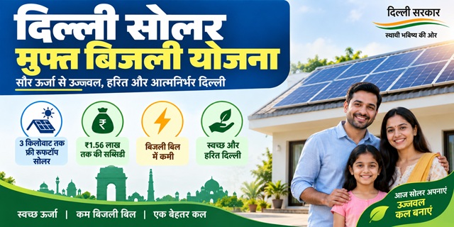 Delhi Solar Muft Bijli Scheme Image