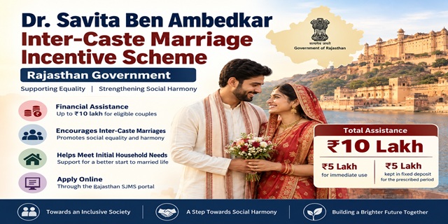 Rajasthan Dr. Savita Ben Ambedkar Antarjatiya Vivah Protsahan Yojana