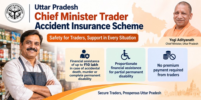 Uttar Pradesh Chief Minister Trader Accident Insurance Scheme Image