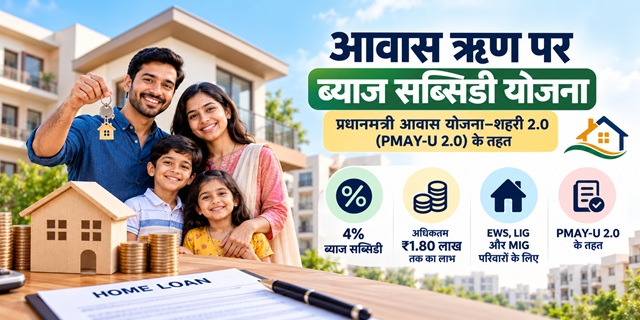 आवास ऋण पर ब्याज सब्सिडी योजना