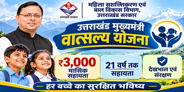 उत्तराखंड मुख्यमंत्री वात्सल्य योजना इमेज