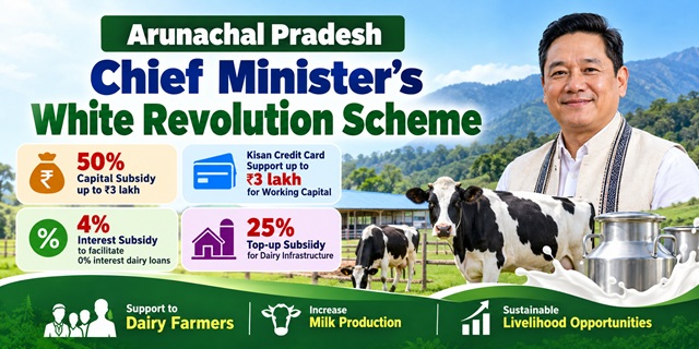 Arunachal Pradesh Chief Minister's White Revolution Scheme Image