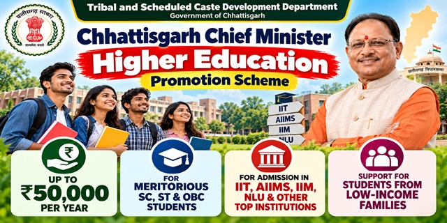 Chhattisgarh Chief Minister Higher Education Promotion Scheme Image