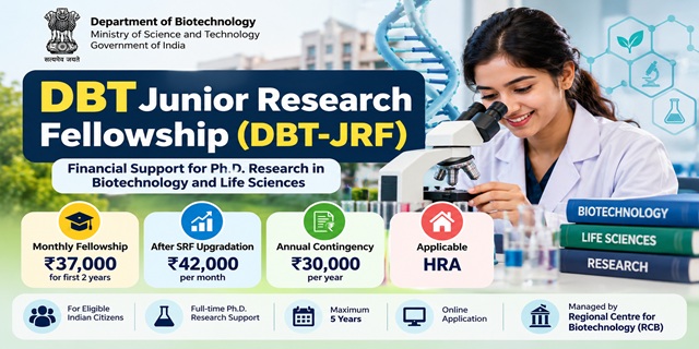 DBT Junior Research Fellowship Programme 
