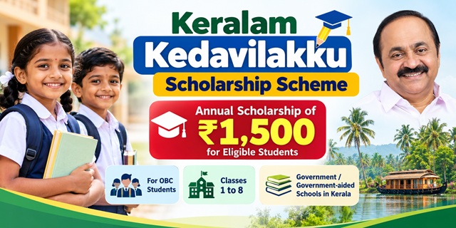 Keralam Kedavilakku Scholarship Scheme Image