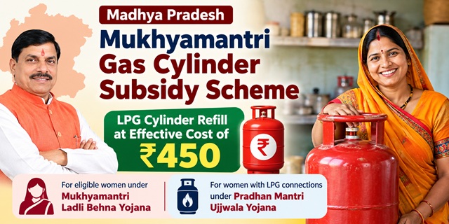 Madhya Pradesh Mukhyamantri Gas Cylinder Subsidy Scheme Image