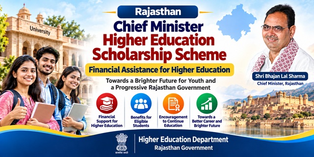 Rajasthan Chief Minister Higher Education Scholarship Scheme Image