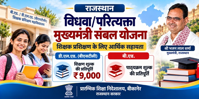 Rajasthan Vidhwa Parityakta Mukhyamantri Sambal Scheme Image