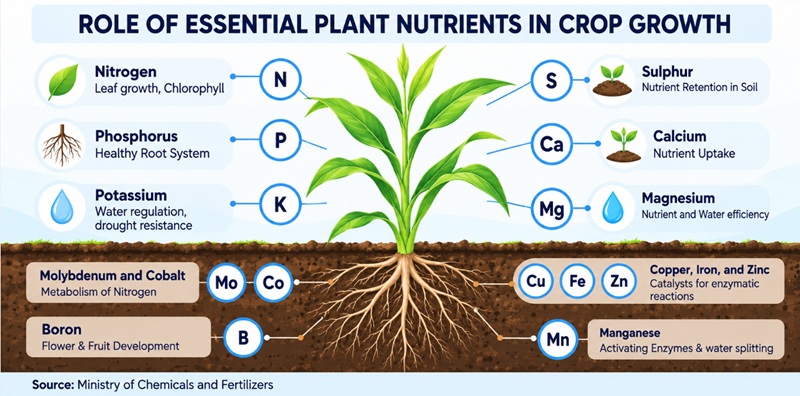 Role of Essential Plant Nutrients in Crop Growth